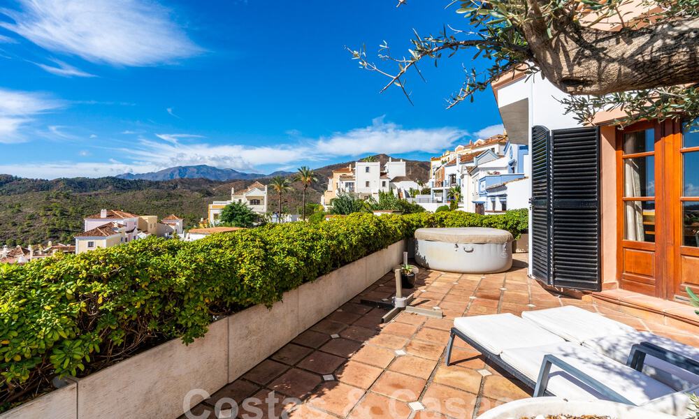 Charming, Andalusian, semi-detached house with sea views for sale in the hills of Marbella - Benahavis 61921