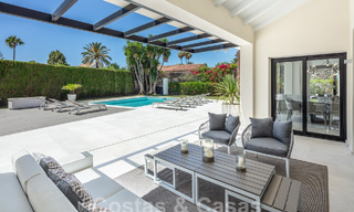 Modern, Mediterranean luxury villa for sale in a sought-after beach urbanisation in San Pedro, Marbella 62059 