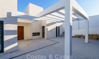 New development of modern luxury villas for sale, frontline golf with sea views in Mijas, Costa del Sol 62447 