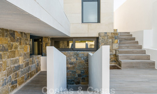 New development of modern luxury villas for sale, frontline golf with sea views in Mijas, Costa del Sol 62462 