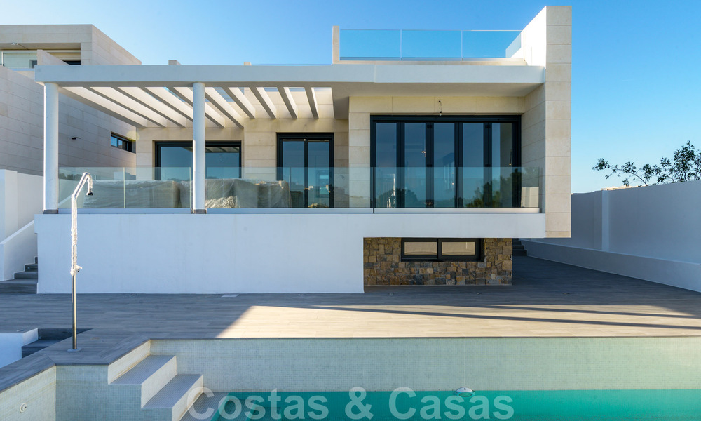 New development of modern luxury villas for sale, frontline golf with sea views in Mijas, Costa del Sol 62463