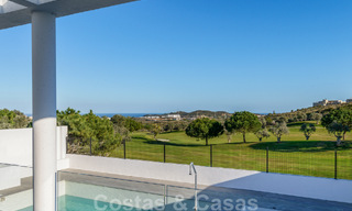 New development of modern luxury villas for sale, frontline golf with sea views in Mijas, Costa del Sol 62465 