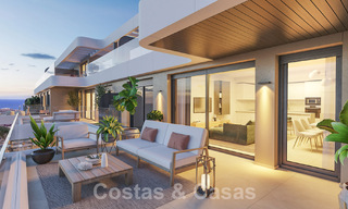Modern new build apartments for sale with sea views and a stone's throw from golf course in Mijas, Costa del Sol 62583 