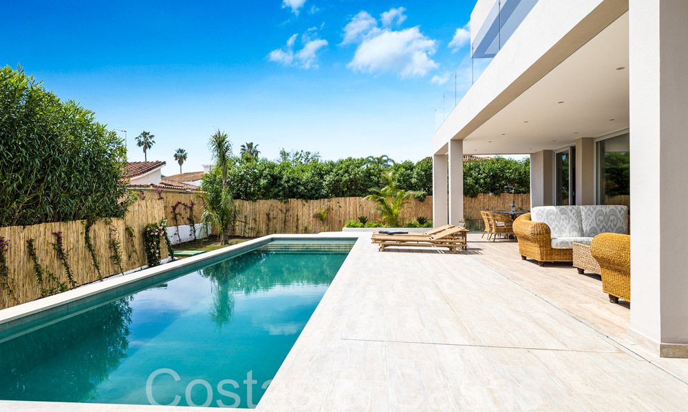 Ready to move in, new, modern villa for sale just steps from the beach and all amenities in San Pedro, Marbella 66985