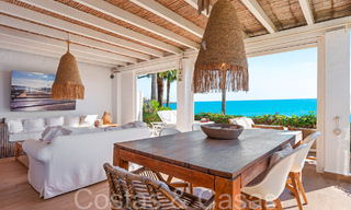 Trendy beach house for sale with stunning sea views in a first line beach complex close to Estepona town 65389 