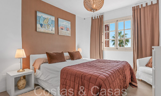 Trendy beach house for sale with stunning sea views in a first line beach complex close to Estepona town 65395 