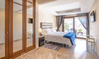 Contemporary duplex penthouse for sale in a first line beach complex with private pool between Marbella and Estepona 66583 