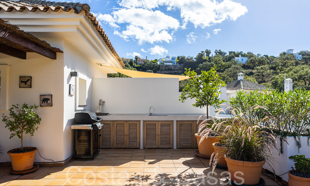 Modern Andalusian style duplex penthouse surrounded by nature in the hills of Marbella 66964
