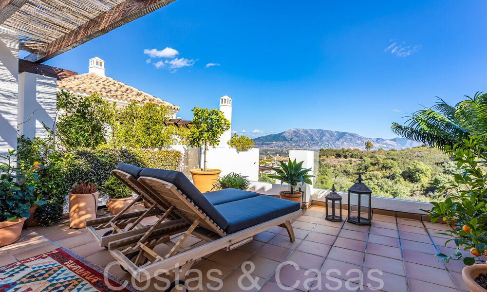 Modern Andalusian style duplex penthouse surrounded by nature in the hills of Marbella 66967