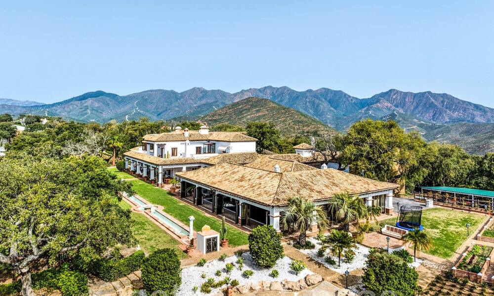 Magnificent Andalusian country estate for sale on an elevated plot of 5 hectares in the hills of East Marbella 67549