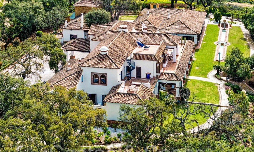 Magnificent Andalusian country estate for sale on an elevated plot of 5 hectares in the hills of East Marbella 67556