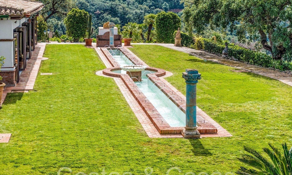 Magnificent Andalusian country estate for sale on an elevated plot of 5 hectares in the hills of East Marbella 67577