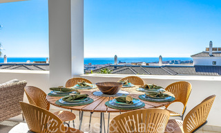 Ready to move in, spacious penthouse with panoramic sea views for sale in the hills of Estepona, close to the centre 67534 