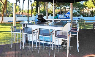 Modern contemporary style First line beach luxury villa for sale in Marbella 5418 