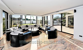 Modern contemporary style First line beach luxury villa for sale in Marbella 5427 