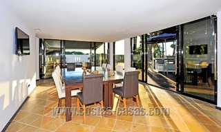 Modern contemporary style First line beach luxury villa for sale in Marbella 5430 