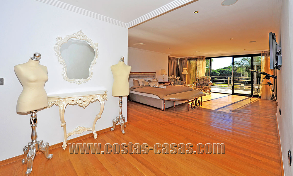Modern contemporary style First line beach luxury villa for sale in Marbella 5435