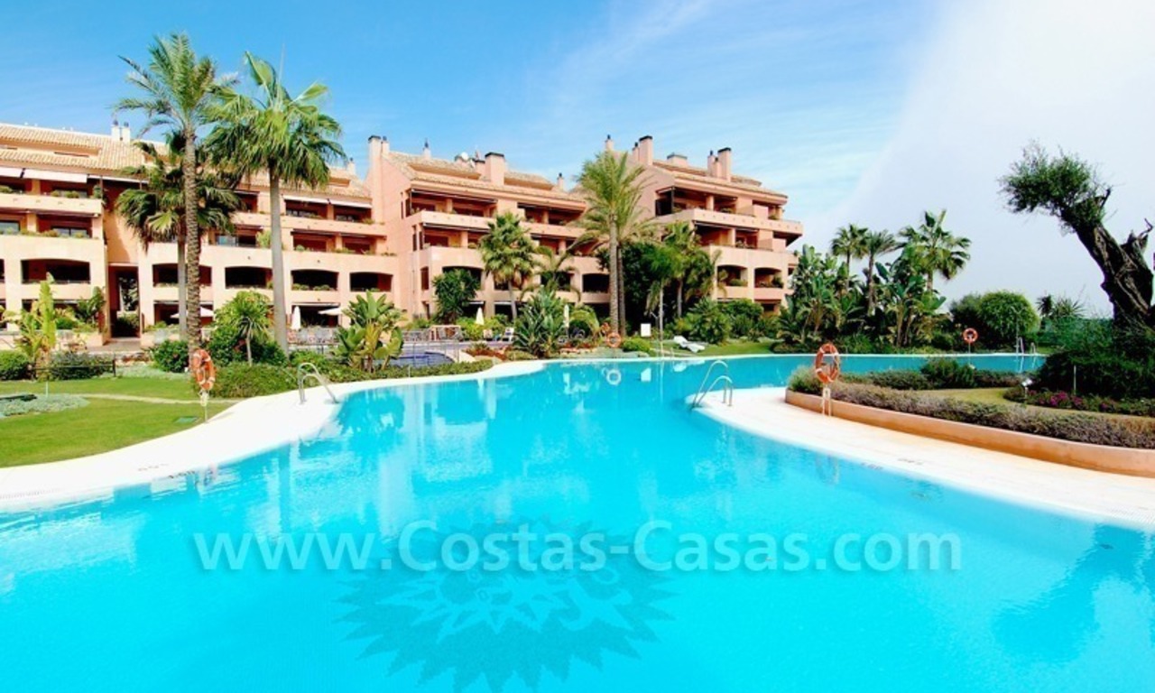 Luxury beachfront apartment for sale in Malibu Marbella