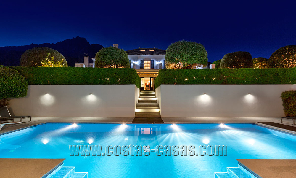 Contemporary, Large Provencal-Style Mansion for Sale in a Gated community on the Golden Mile in Marbella 36203