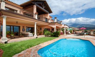 Andalusian styled golf villa for sale in Marbella - Benahavis with panoramic sea and golf views 31149 