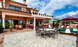 Andalusian styled golf villa for sale in Marbella - Benahavis with panoramic sea and golf views 31151 