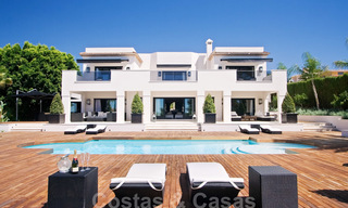 Impressive contemporary luxury villa with guest apartment for sale in the Golf Valley of Nueva Andalucia, Marbella 22592 