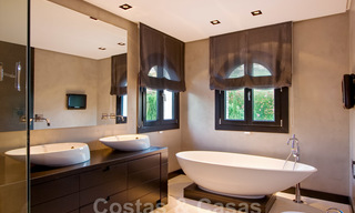 Impressive contemporary luxury villa with guest apartment for sale in the Golf Valley of Nueva Andalucia, Marbella 22597 