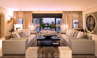 Impressive contemporary luxury villa with guest apartment for sale in the Golf Valley of Nueva Andalucia, Marbella 22601 