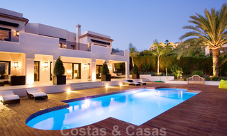 Impressive contemporary luxury villa with guest apartment for sale in the Golf Valley of Nueva Andalucia, Marbella 22604 