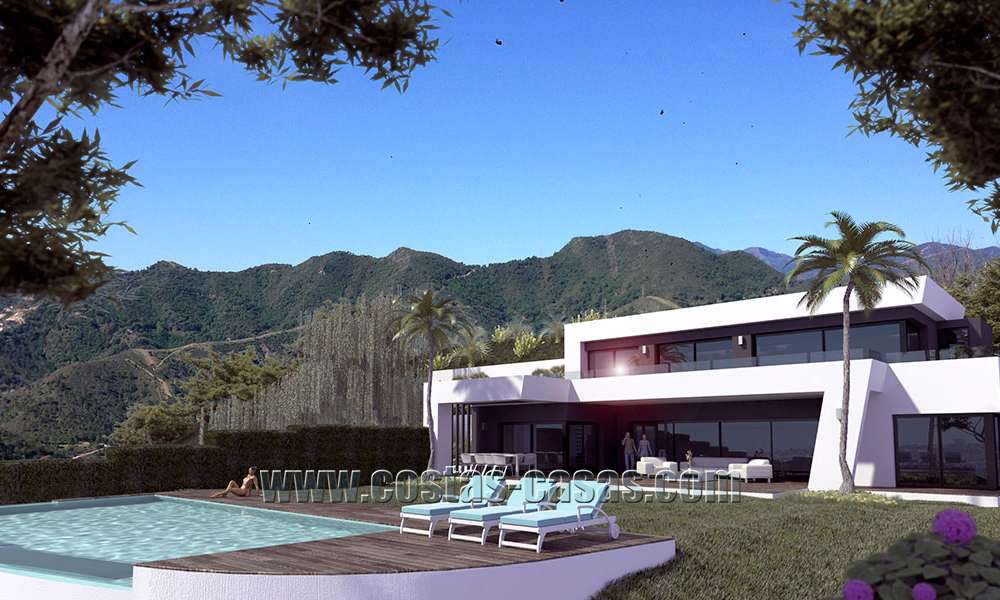 Modern New Villa For Sale in Marbella with panoramic sea view 4455