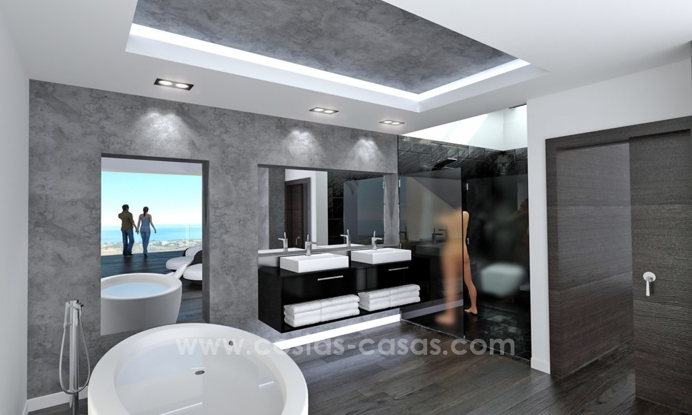 Modern New Villa For Sale in Marbella with panoramic sea view 4463