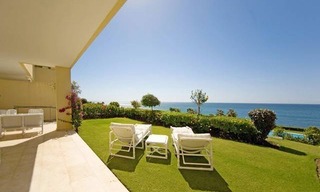 Frontline beach garden apartment for sale in Cabopino, Marbella 1