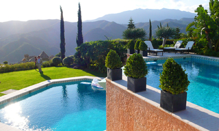 Exclusive luxury villa for sale in Marbella area on a large private plot with panoramic views 5