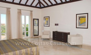Luxury front line golf villa for sale in Marbella - Benahavis with spectacular views to the sea, golf and mountains 16