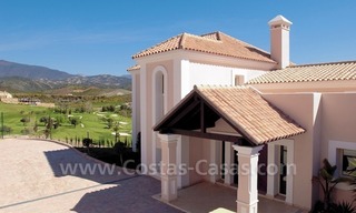 Luxury front line golf villa for sale in Marbella - Benahavis with spectacular views to the sea, golf and mountains 1