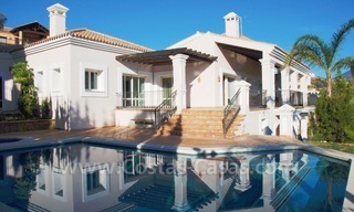Luxury front line golf villa for sale in Marbella - Benahavis with spectacular views to the sea, golf and mountains 3