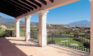 Luxury front line golf villa for sale in Marbella - Benahavis with spectacular views to the sea, golf and mountains 5