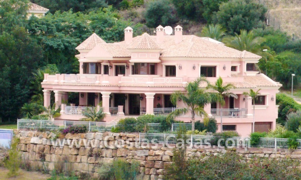 Large exclusive first line golf mansion villa for sale in Marbella – Benahavis. 0