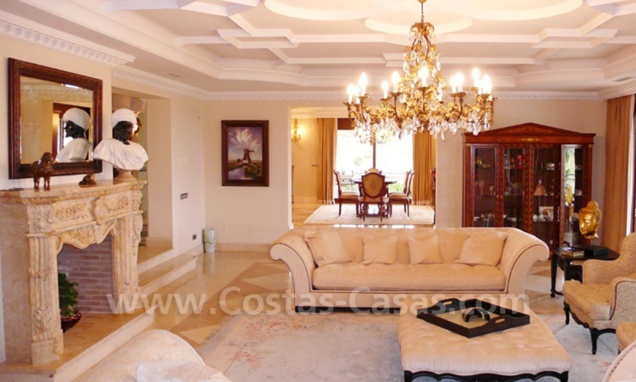 Large exclusive first line golf mansion villa for sale in Marbella – Benahavis. 16
