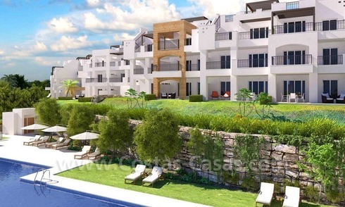 Ready to move in Bargain golf apartments and penthouses for sale in Marbella - Benahavis with golf and sea views 