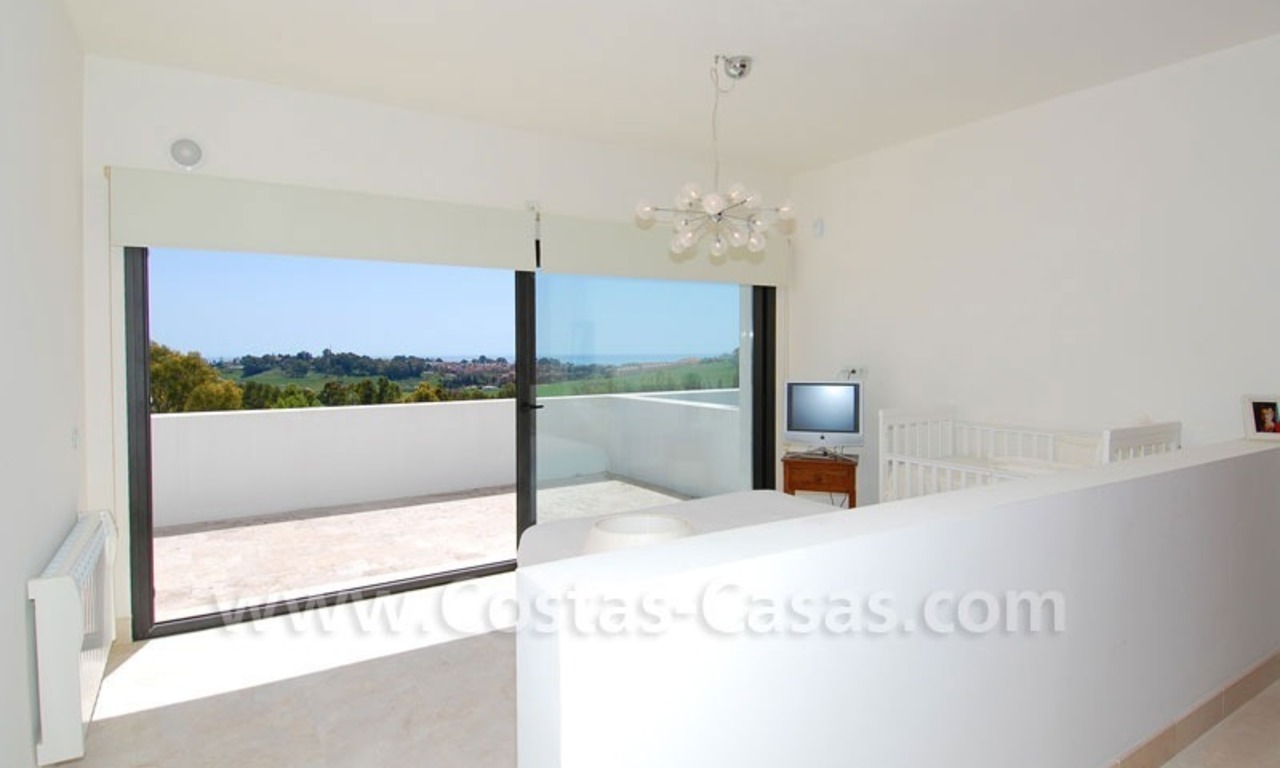 Modern contemporary villa for sale, frontline golf with sea view, Marbella – Benahavis 11