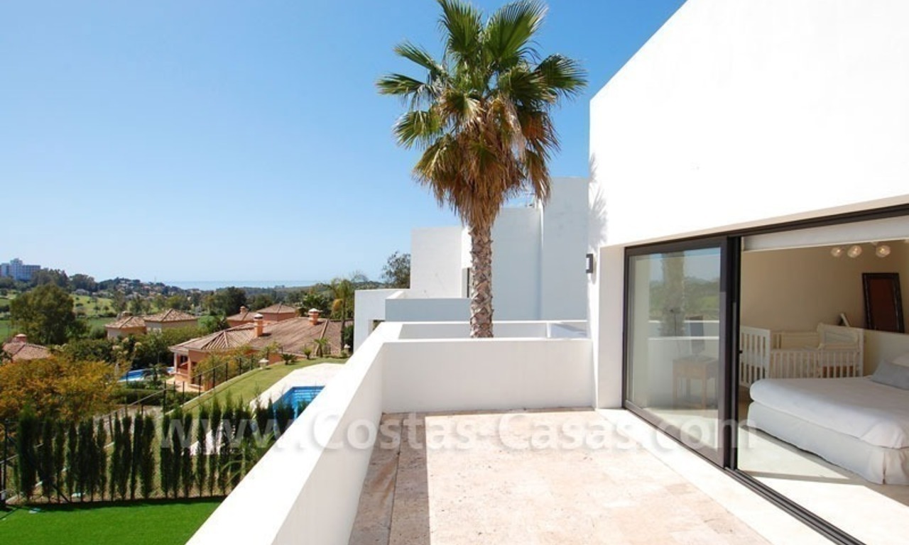 Modern contemporary villa for sale, frontline golf with sea view, Marbella – Benahavis 12