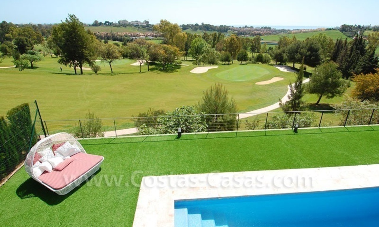 Modern contemporary villa for sale, frontline golf with sea view, Marbella – Benahavis 14