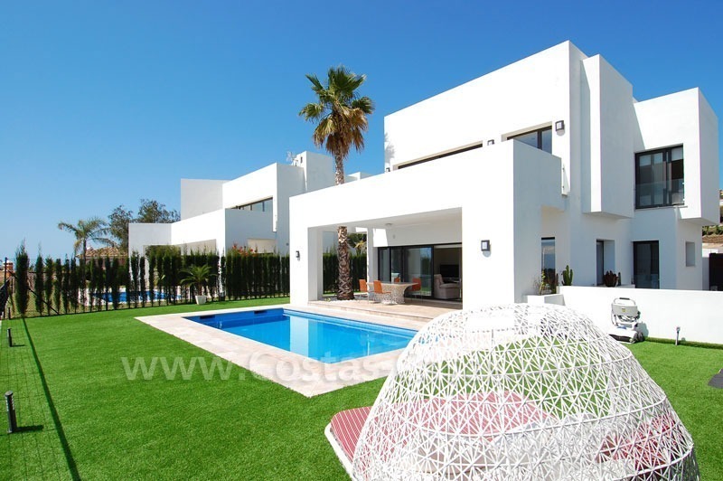 Modern contemporary villa for sale, frontline golf with sea view, Marbella – Benahavis