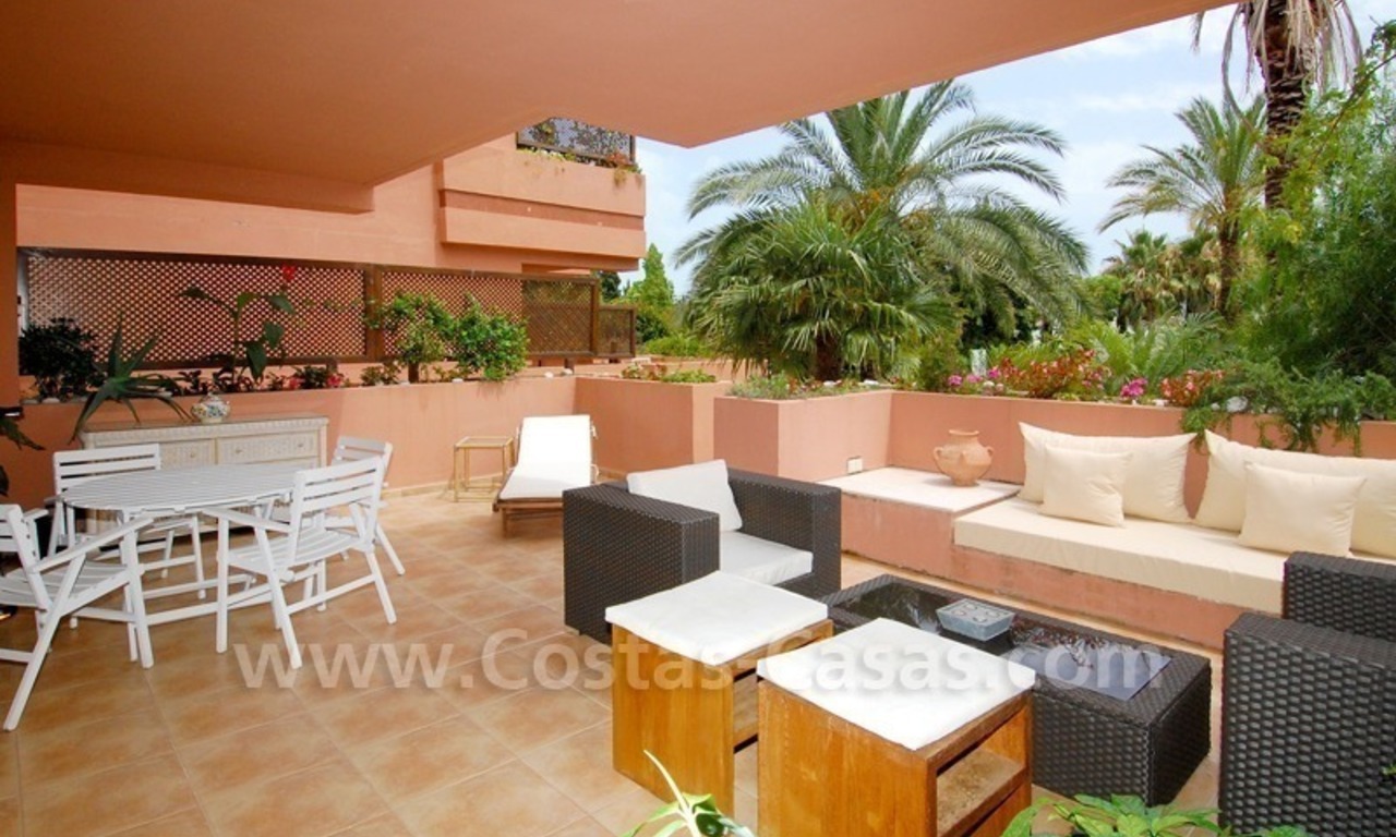 Spacious beachside luxury apartment for sale in Nueva Andalucía very near to Puerto Banús in Marbella 0
