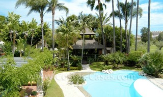 Exclusive front line golf Bali styled villa for sale in Nueva Andalucía, Marbella 1