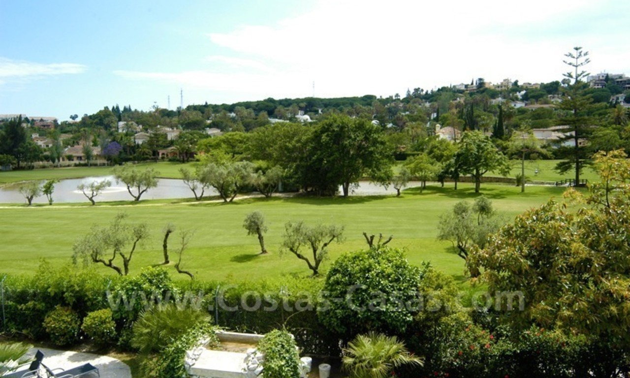 Exclusive front line golf Bali styled villa for sale in Nueva Andalucía, Marbella 4