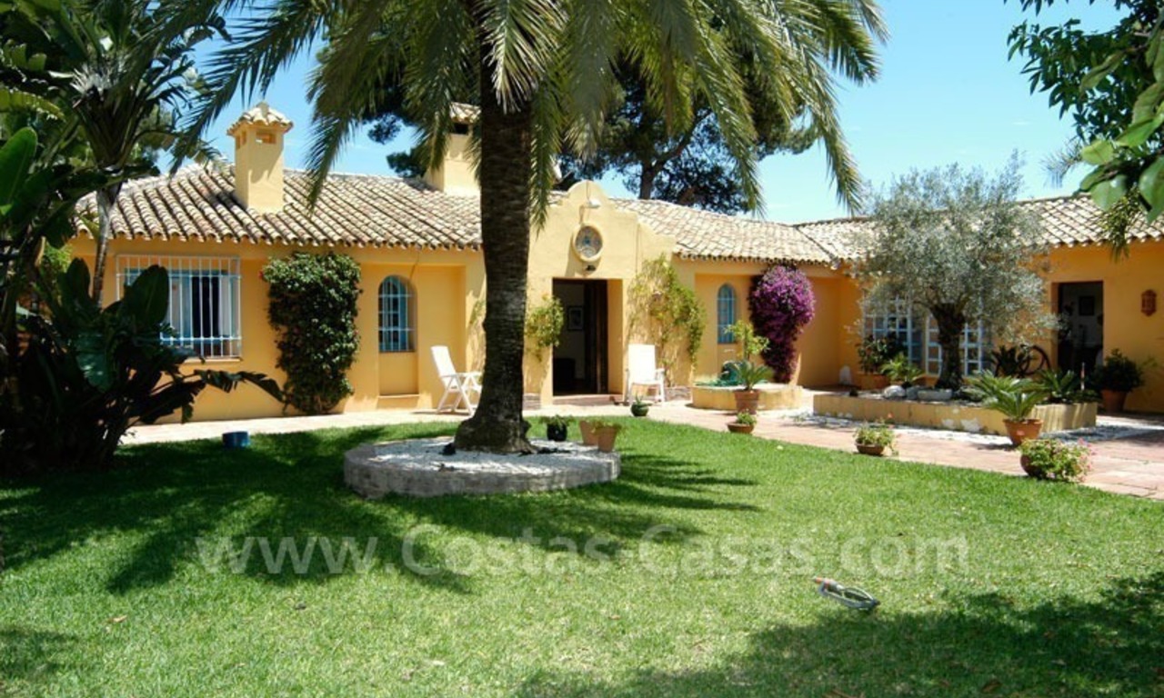 Rustic styled villa with paddock and stables for sale in Marbella at the Costa del Sol 0