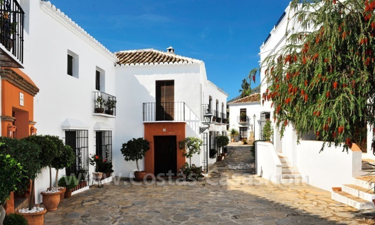 Exclusive apartment for sale in a Andalusian Village in the heart of the Golden Mile, between Marbella and Puerto Banus 1