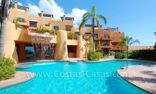 Exclusive modern andalusian styled townhouses for sale close to East Marbella at the Costa del Sol 1